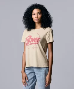 Women's Simply Vera Vera Wang David Bowie Band Tee