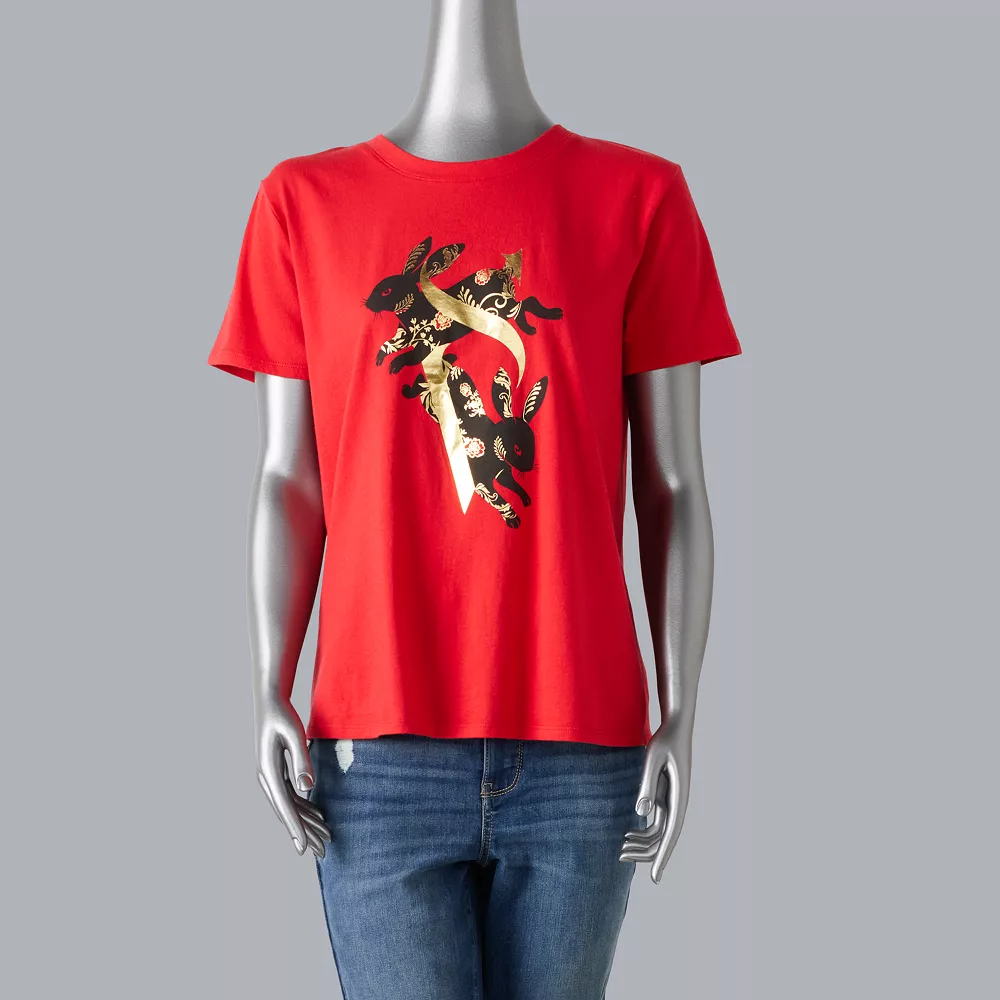 Women's Simply Vera Vera Wang Lunar New Year Graphic Tee
