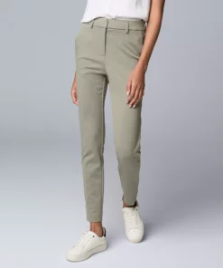 Women's Simply Vera Vera Wang High-Waist Skinny Ankle Pants