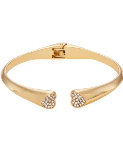 Simply Vera Vera Wang Pave Heart Hinge Bracelet