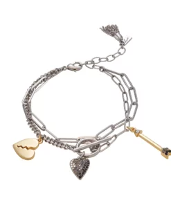 Simply Vera Vera Wang 2-Row Charm Bracelet