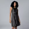 Women's Simply Vera Vera Wang Faux-Leather Dress