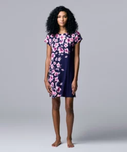 Women's Simply Vera Vera Wang Short Sleeve Sleepshirt