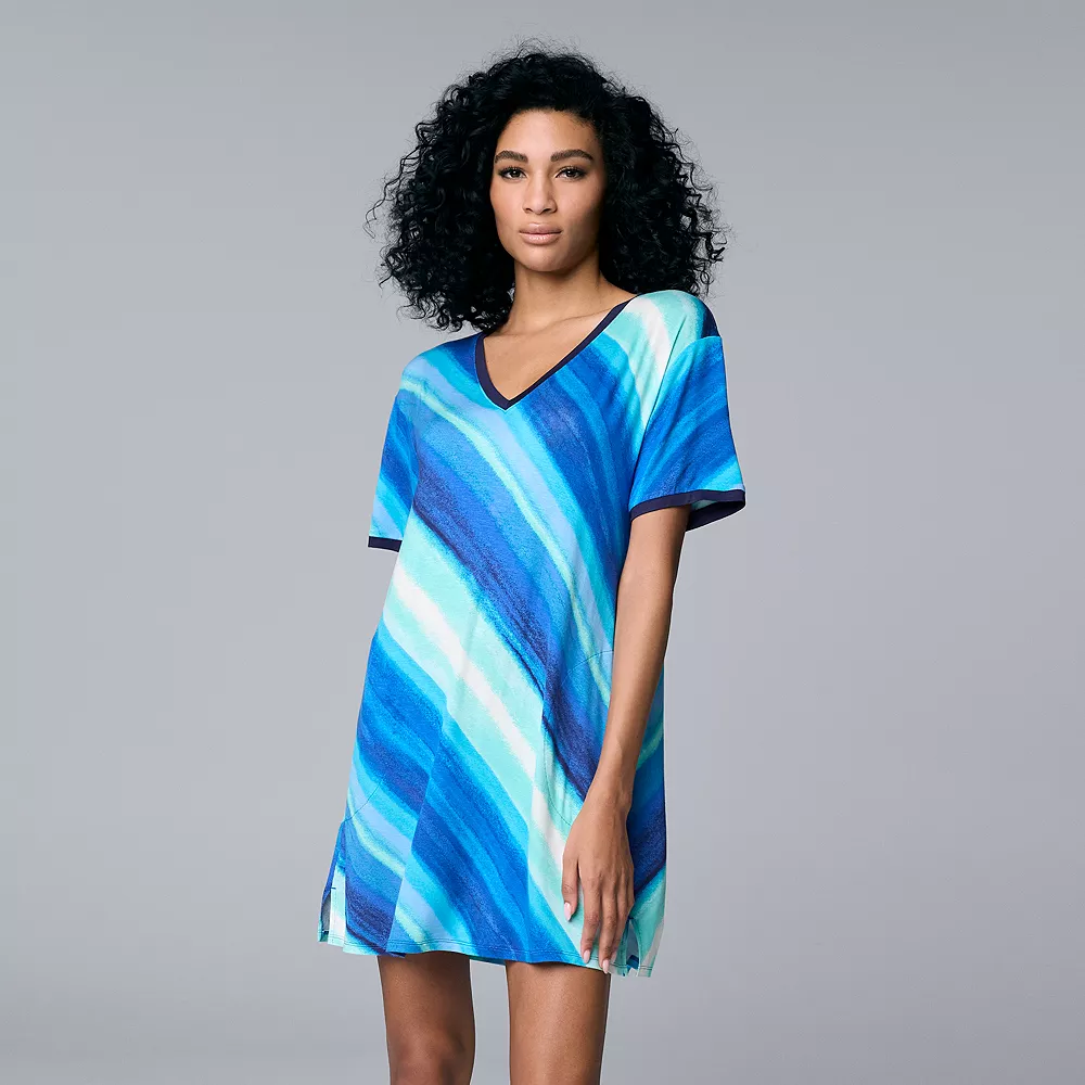 Women's Simply Vera Vera Wang Short Sleeve Sleepshirt